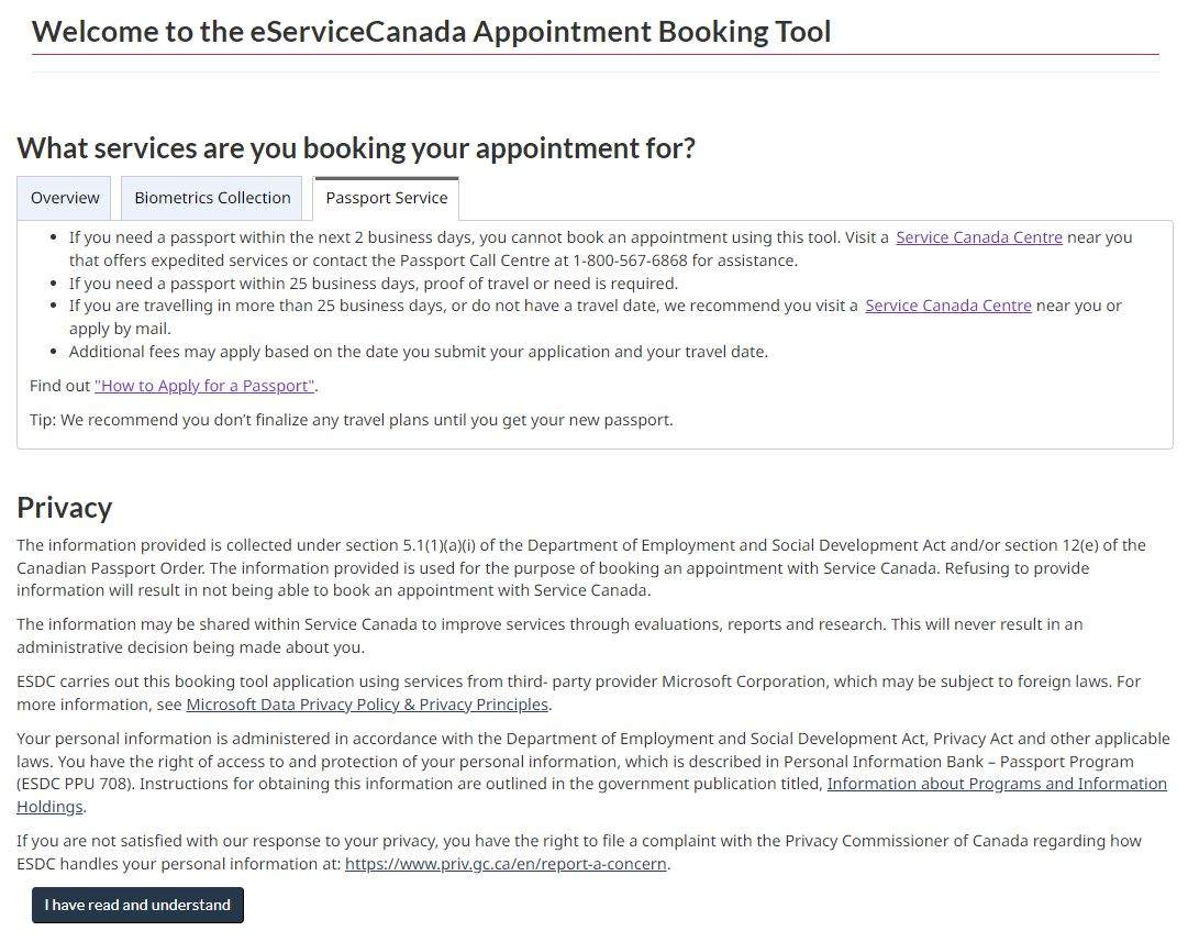 How to book passport appointment online